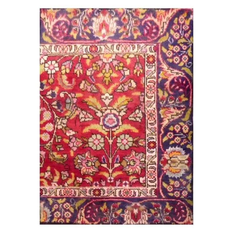 One Of The Kind Persian Tabriz Rug 115 x 75 Cm: ABC Rugs Kilims Collection Persian Tabriz Hand-Knotted Rug Made With Natural Wool And Cotton 115 X 75 Cm Abc104 Hand knotted and meticulously crafted by Persian artisans, this stunning Hand Knotted Ar