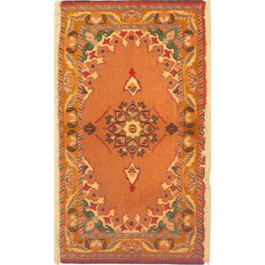 One Of The Kind Persian Turkman Rug 2'11" x 1'6": ABC Rugs Kilims Collection Authentic Persian Rug Turkaman Traditional Style Hand-Knotted Indoor Area Rug With Natural Wool And Cotton 2'11" X 1'6" Abcr02944 Hand knotted and meticulously crafted by Pe