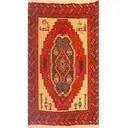 One Of The Kind Persian Turkman Rug 2'10" x 1'6": ABC Rugs Kilims Collection Authentic Persian Rug Turkaman Traditional Style Hand-Knotted Indoor Area Rug With Natural Wool And Cotton 2'10" X 1'6" Abcr02947 Hand knotted and meticulously crafted by Pe