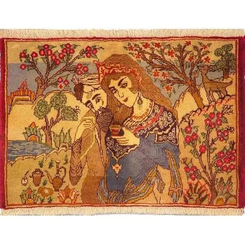 One Of The Kind Persian Tabriz Rug 2'7" x 1'9": ABC Rugs Kilims Collection Authentic Persian Rug Tabriz Traditional Style Hand-Knotted Indoor Area Rug With Natural Wool And Cotton 2'7" X 1'9" Abcr02209 Hand knotted and meticulously crafted by Persi