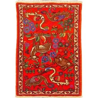One Of The Kind Persian Museel Rug 3'4" X 2'3": ABC Rugs Kilims Collection Authentic Persian Rug Museel Traditional Style Hand-Knotted Indoor Area Rug With Natural Wool And Cotton 3'4" X 2'3" Abcr02437 Hand knotted and meticulously crafted by Persi