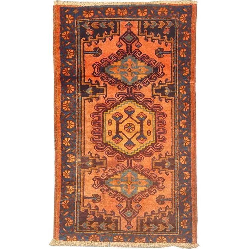 One Of The Kind Persian Hamedan Rug 2'8" x 2'0" (1 of 1)