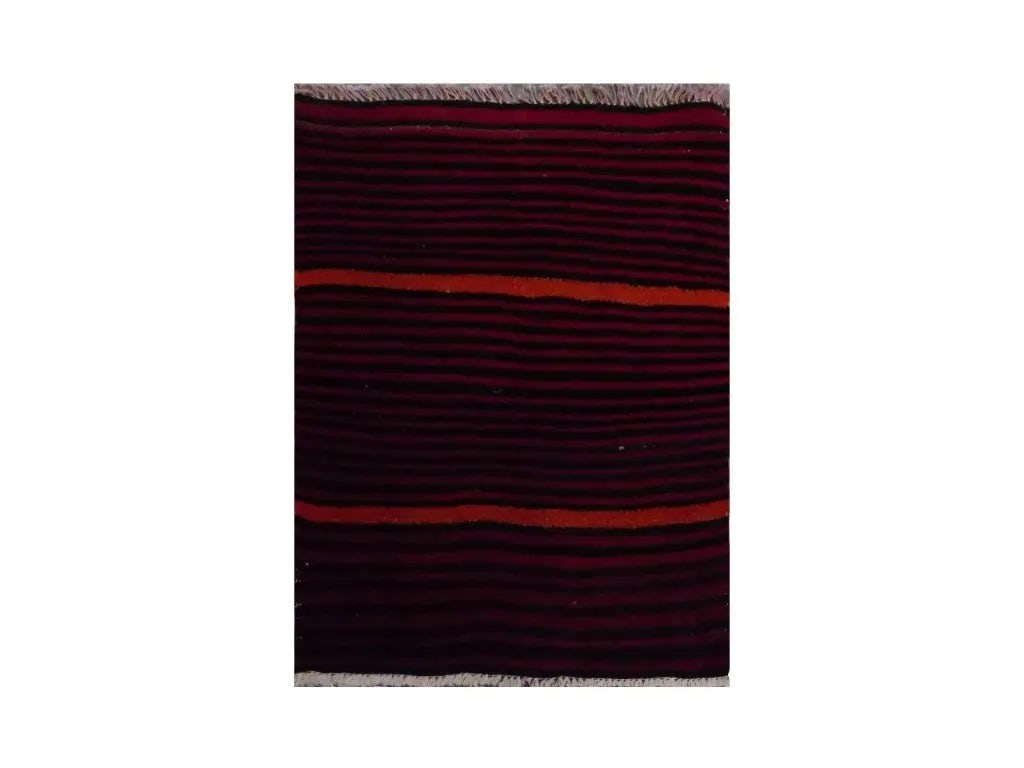 One Of The Kind Sanandaj Vintage Authentic Hand-Knotted Kilim 2'7" X 2'3": ABC Rugs Kilims Collection Sanandaj Vintage Hand-Knotted Kilim Made With Natural Wool And Cotton 80 X 70Cm (Abc1834) (Black, Red) Hand knotted and meticulously crafted by Sanandaj artisans, this stunn
