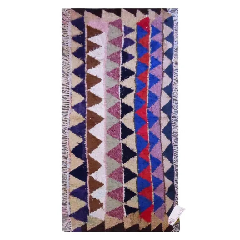 One Of The Kind Sanandaj Vintage Authentic Hand-Knotted Kilim 4'9" X 1'8": ABC Rugs Kilims Collection Sanandaj Vintage Hand-Knotted Kilim Made With Natural Wool And Cotton 145 X 53Cm (Abc1691) (Multi Color) Hand knotted and meticulously crafted by Sanandaj artisans, this stu