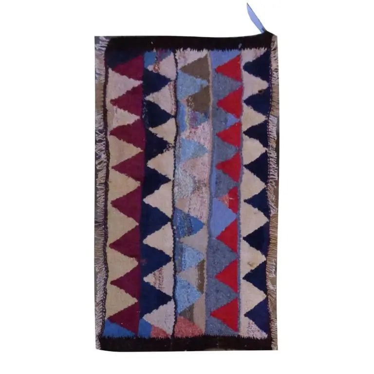 One Of The Kind Sanandaj Vintage Authentic Hand-Knotted Kilim 4'5" X 1'7": ABC Rugs Kilims Collection Sanandaj Vintage Hand-Knotted Kilim Made With Natural Wool And Cotton 135 X 50Cm (Abc1574) (Multi Color) Hand knotted and meticulously crafted by Sanandaj artisans, this stu
