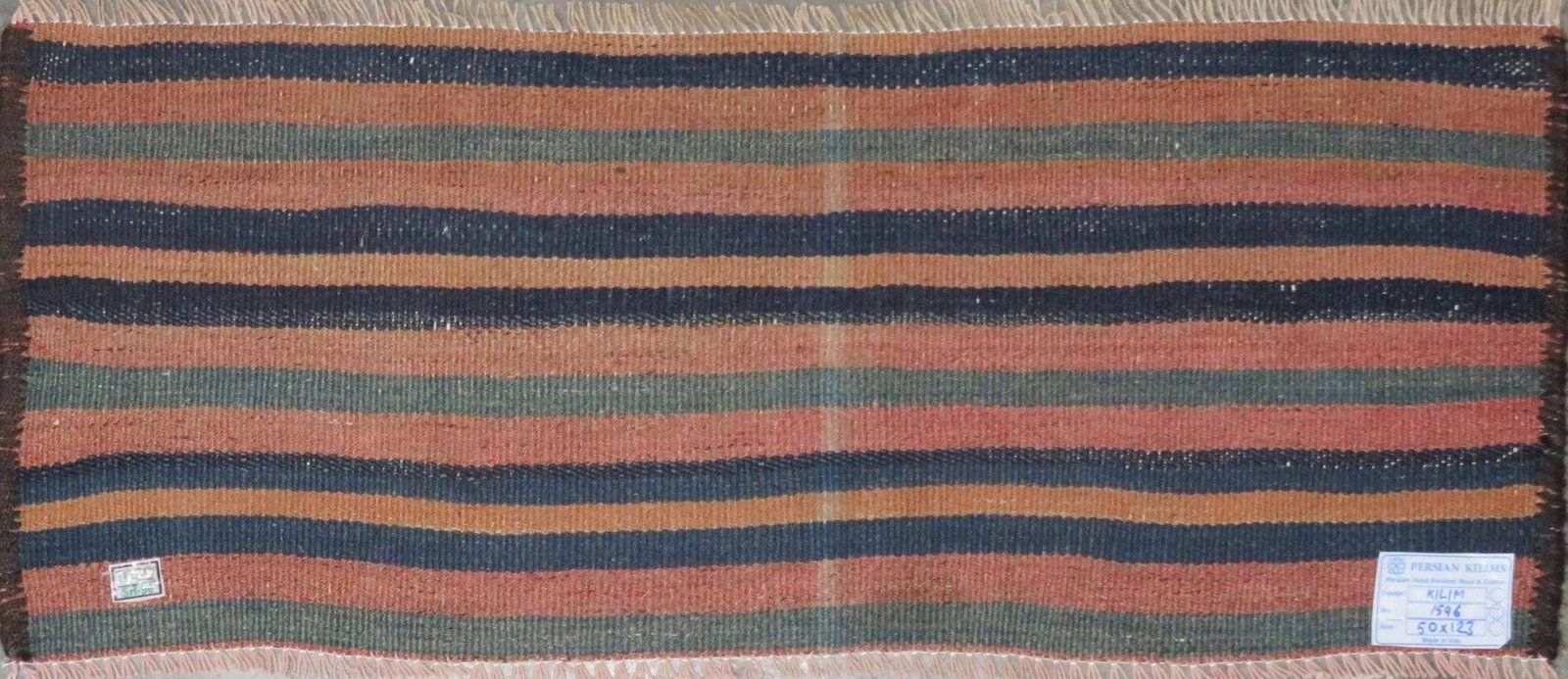 One Of The Kind Authentic Hand-Knotted Sanandaj Vintage Kilim 4'0" X 1'0": ABC Rugs Kilims Collection Sanandaj Seneh, Vintage Kilim Collection And Modern Colorful Hand-Knotted Area Kilim With Natural Wool And Cotton 4'0" X 1'0" (Abc-Per-1546) (Multi Color) Hand knotted and m