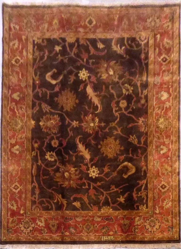 One Of The Kind Indian Hand-Knotted Rug 11'11" X 8'10'' (1 of 1)