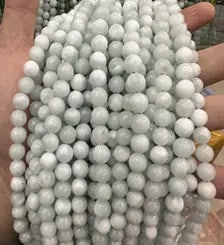 Natural Gemstone Loose Beads Necklace - green larimar - NO.210 (1 of 1)