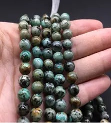 Natural Gemstone Loose Beads Necklace - African turquoise - NO.208 (1 of 1)
