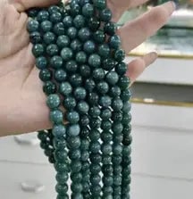 Natural Gemstone Loose Beads Necklace - jadeite A - NO.196: Natural Gemstone Loose Beads Necklace - jadeite A - NO.196