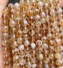 Natural Gemstone Loose Beads Necklace - Brazil citrine AA (Yellow tower crystal) - NO.49: Natural Gemstone Loose Beads Necklace - Brazil citrine AA (Yellow tower crystal) - NO.49