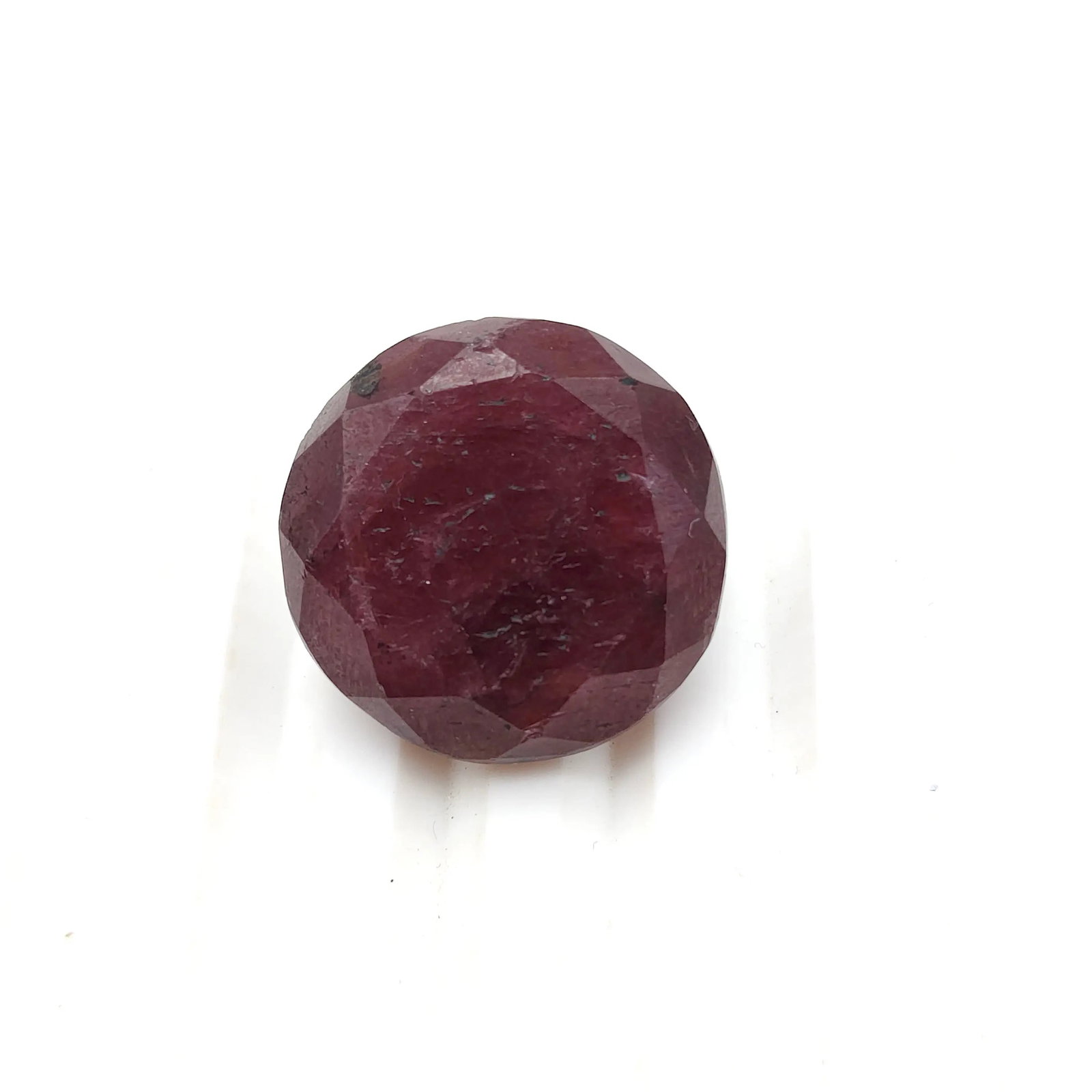 A++ QUALITY ROUND MIXED NATURAL RUBY, RED COLORED, INDIAN GEMSTONE, WEIGHT 53.75 CTS (1 of 1)