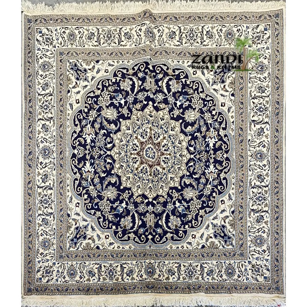 One Of The Kind Persian Nain Rug 6'8" x 6'8" (1 of 1)