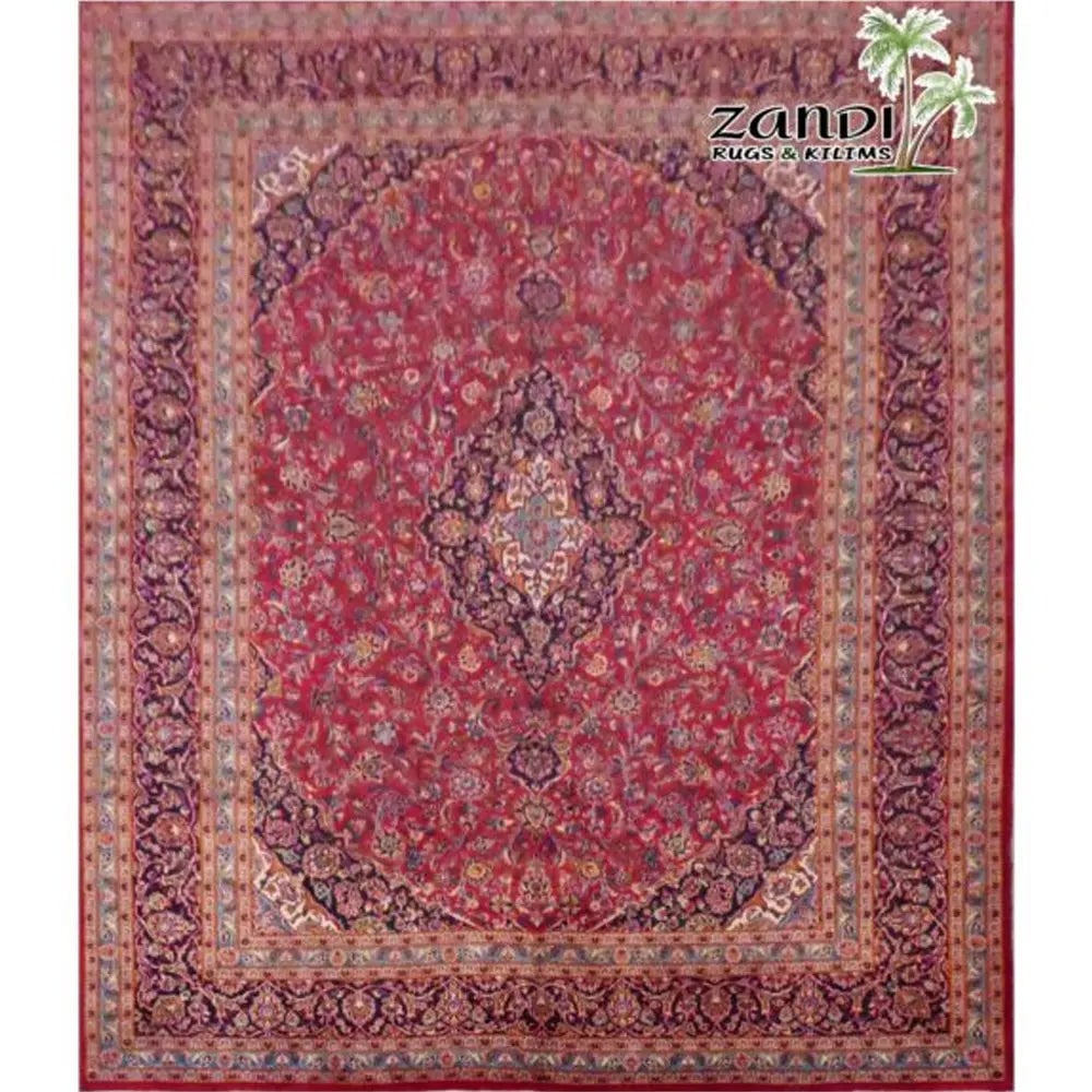 One Of The Kind Persian Mashad Rug 12'1" x 9'1": ABC Rugs Kilims Collection Hand Knotted Mashad Wool Iran Rug Size 12'1"X9'1" Rr10068 Abcr10068 Hand knotted and meticulously crafted by Persian artisans, this stunning Persian Hand Knotted Area Rug wi