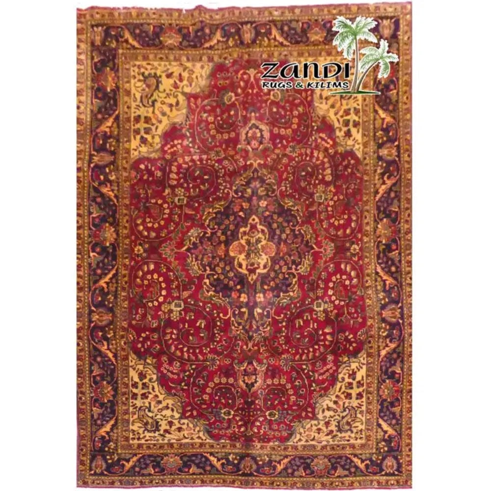One Of The Kind Persian Tabriz Rug 9'11" x 6'1": ABC Rugs Kilims Collection Hand Knotted Tabriz Wool Persian Rug Size 9'11"X6'1" (Rr11219) Abcr02898A Hand knotted and meticulously crafted by Persian artisans, this stunning Persian Hand Knotted Area 