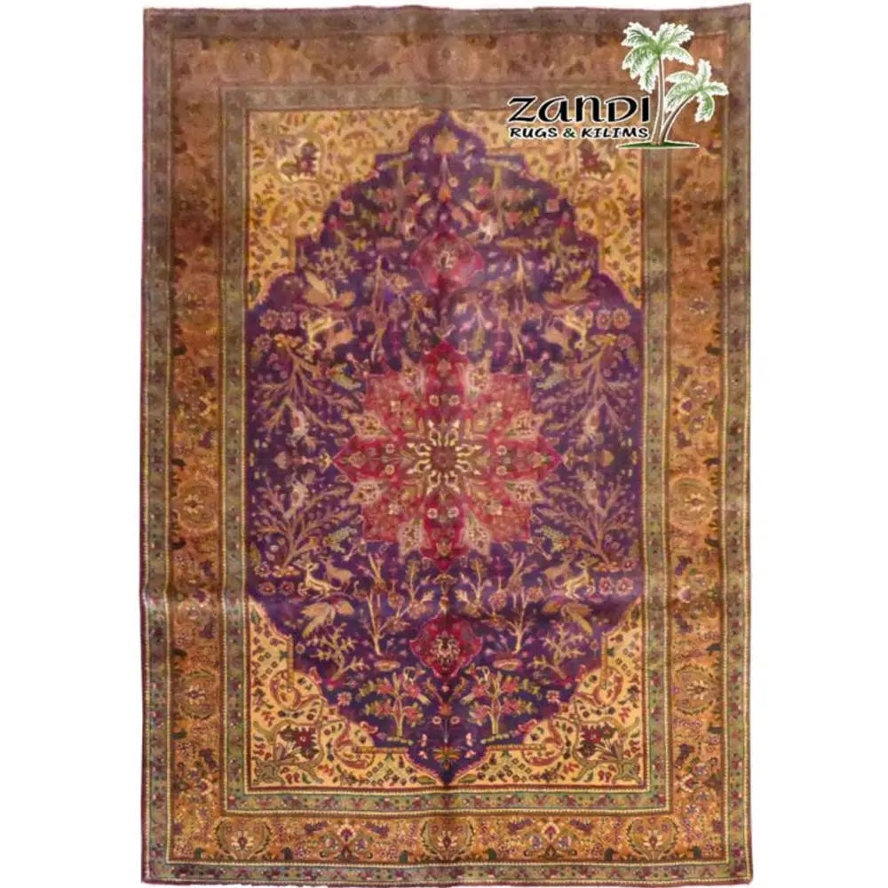 One Of The Kind Persian Tabriz Rug 10'8" x 6'7": ABC Rugs Kilims Collection Hand Knotted Tabriz Wool Persian Rug Size 10'8"X6'7" (Rr11280) Abcr02881A Hand knotted and meticulously crafted by Persian artisans, this stunning Persian Hand Knotted Area 