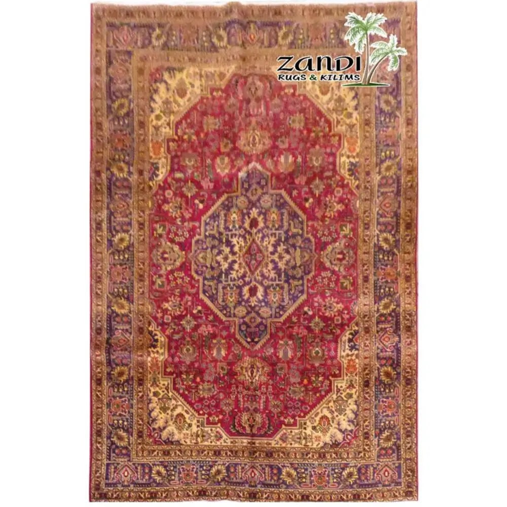 One Of The Kind Persian Tabriz Rug 9'10" x 6'6": ABC Rugs Kilims Collection Hand Knotted Tabriz Wool Persian Rug Size 9'10"X6'6" (Rr11250) Abcr02876A Hand knotted and meticulously crafted by Persian artisans, this stunning Persian Hand Knotted Area 
