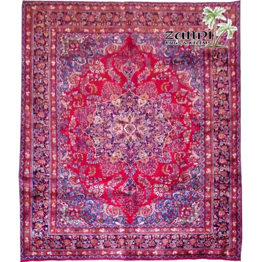 One Of The Kind Persian Tabriz Rug 13'0" x 10'0": ABC Rugs Kilims Collection Hand Knotted Traditional Multicolor Wool Persian Rug Size 13'0"X10'0" (Rr11129) Abcr02469A Hand knotted and meticulously crafted by Persian artisans, this stunning Persian H