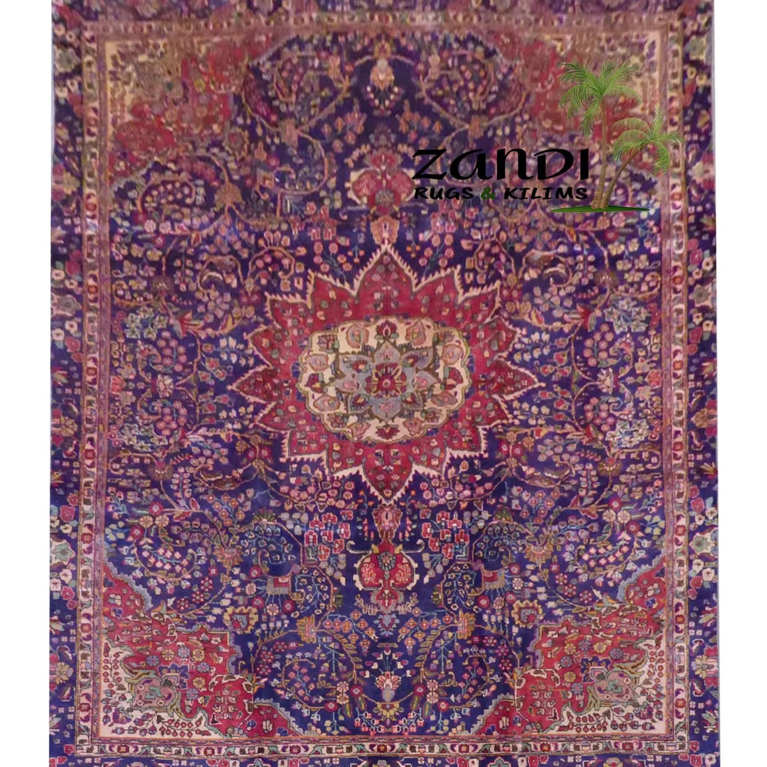 One Of The Kind Persian Tabriz Rug 11'10" x 8'7": ABC Rugs Kilims Collection Persian Tabriz Hand Knotted Woolen Cotton 11'10"X 8'7" Rr10704 Hand knotted and meticulously crafted by Persian artisans, this stunning Hand Knotted Area Rug will invite qua