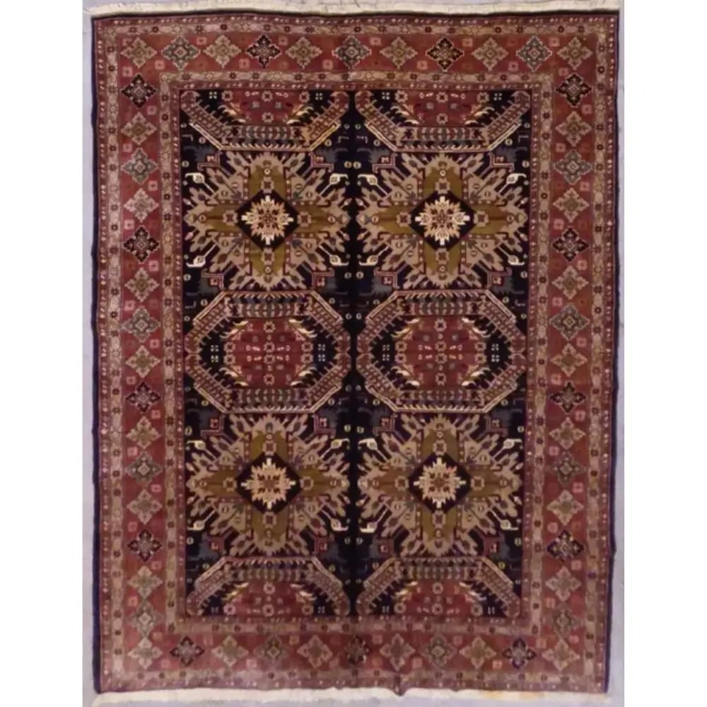 One Of The Kind Persian Tabriz Rug 9'6" x 6'7": ABC Rugs Kilims Collection Persian Tabriz Hand-Knotted Rug Made With Natural Wool & Cotton 9'6'' X 6'7" Abcr00023 Hand knotted and meticulously crafted by Persian artisans, this stunning Hand Knot