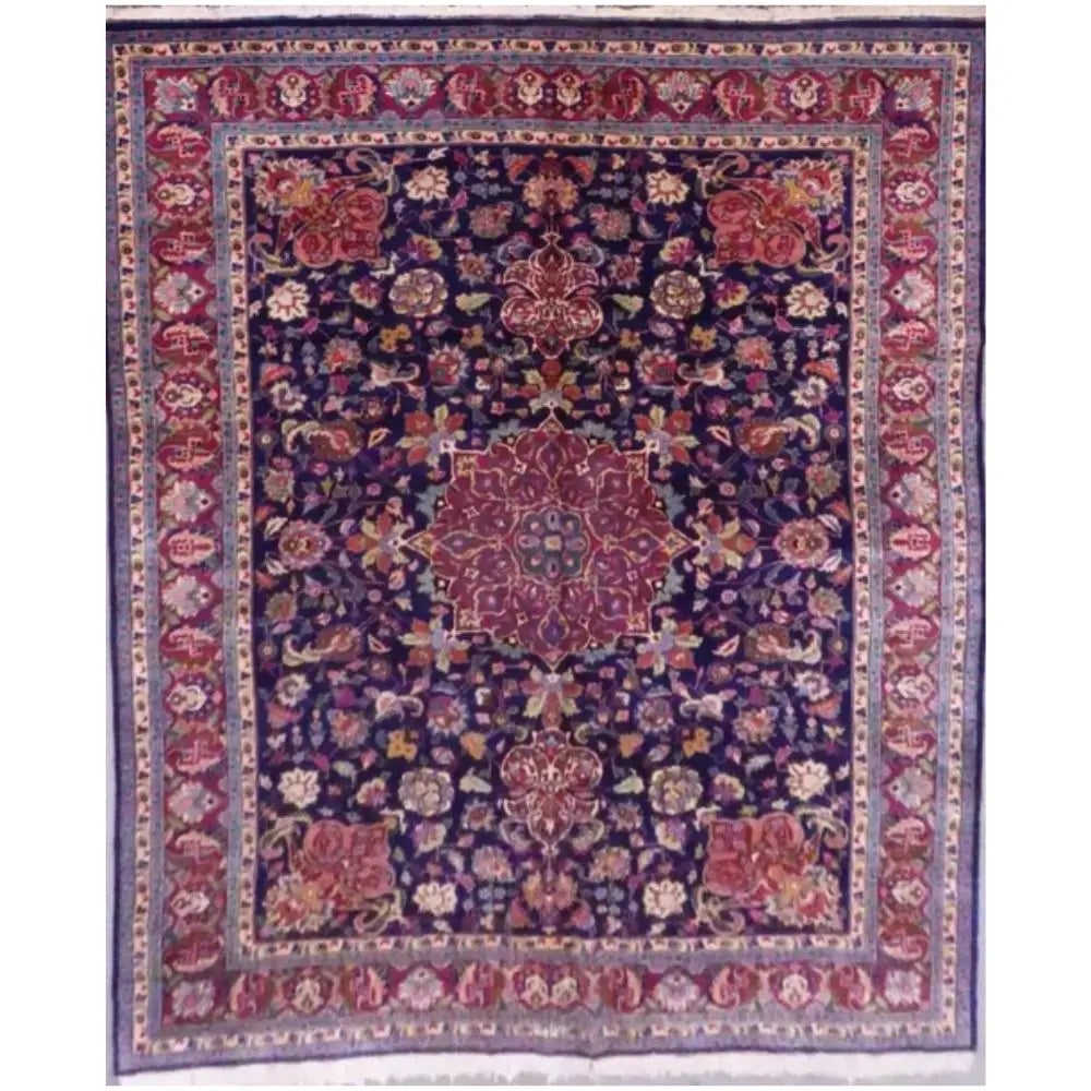One Of The Kind Persian Tabriz Rug 12'9" x 9'9": ABC Rugs Kilims Collection Persian Tabriz Hand-Knotted Rug Made With Natural Wool & Cotton 12'9'' X 9'9" Abcr01265 Hand knotted and meticulously crafted by Persian artisans, this stunning Hand Kno