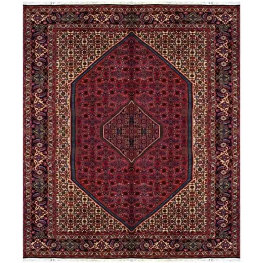 One Of The Kind Persian Bidjar Rug 10'0" x 6'8": ABC Rugs Kilims Collection Persian Bidjar Hand-Knotted Rug Made With Natural Wool & Cotton 10'0" X 6'8" Abc 2856 Hand knotted and meticulously crafted by Persian artisans, this stunning Hand Knott