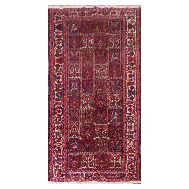 One Of The Kind Persian Bakhtiar Rug 9'11" x 5'1": ABC Rugs Kilims Collection Persian Bakhtiar Traditional Style Hand-Knotted Natural Wool Rug 9'11'' X 5'1'' Abcr02505 Hand knotted and meticulously crafted by Persian artisans, this stunning Hand Knott