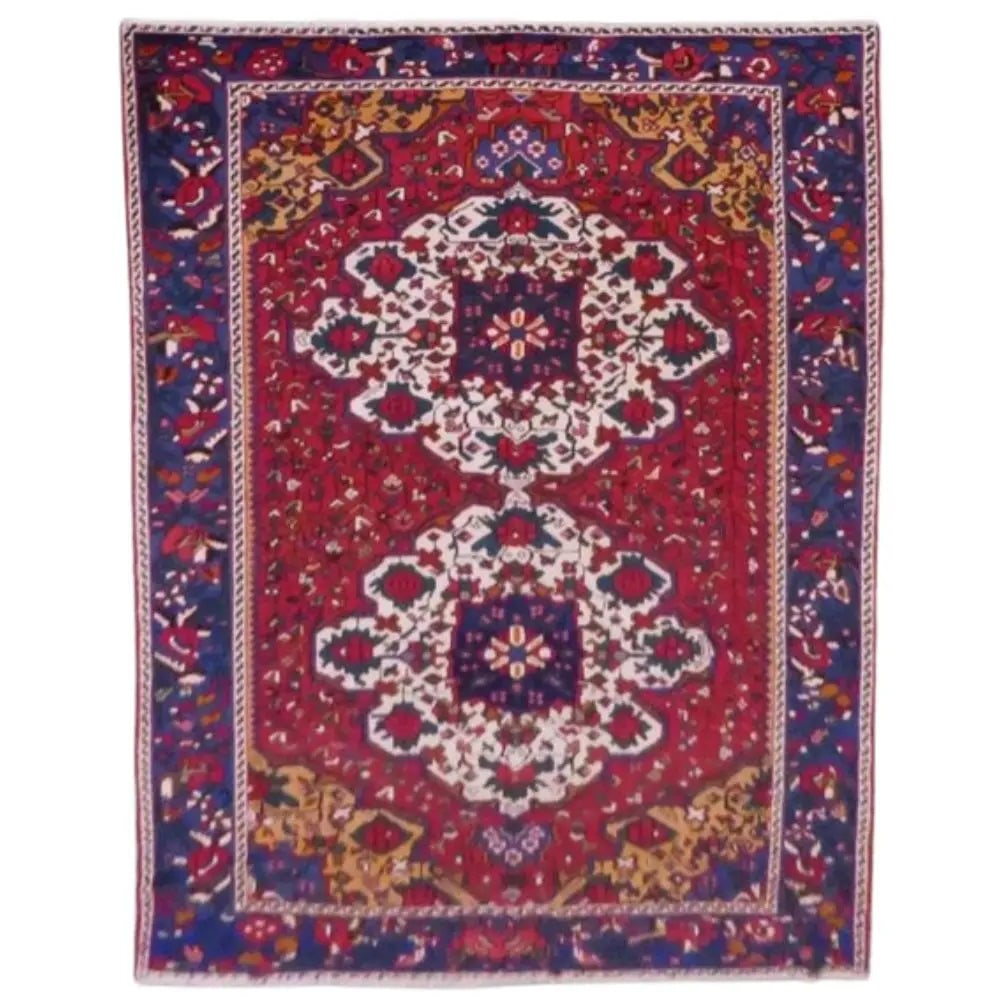 One Of The Kind Persian Bakhtiar Rug 9'11" x 6'11": ABC Rugs Kilims Collection Persian Bakhtiar Hand-Knotted Rug Made With Natural Wool & Cotton 9'11'' X 6'11" Abcr02523 Hand knotted and meticulously crafted by Persian artisans, this stunning Hand 