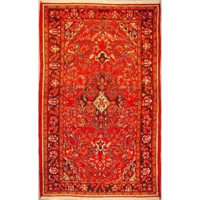 One Of The Kind Persian Sarough Rug 10'11" x 6'8": ABC Rugs Kilims Collection Authentic Persian Rug Sarough Traditional Style Hand-Knotted Indoor Area Rug With Natural Wool And Cotton 10'11" X 6'8" Abcr02522 Hand knotted and meticulously crafted by Pe