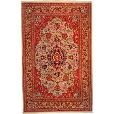 One Of The Kind Persian Qom Rug 7'3" X 4'9: ABC Rugs Collection Authentic Persian Rug Qom Traditional Style Hand-Knotted Indoor Area Rug With Natural Wool And Silk 7'3" X 4'9" Abcr02758 Hand knotted and meticulously crafted by Persian artisans,