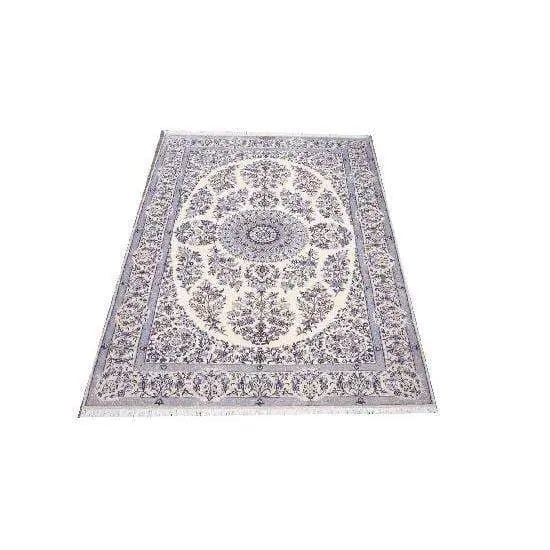One Of The Kind Persian Nain Rug 7'8" x 5'1": ABC Rugs Kilims Collection Authentic Persian Rug Nain Traditional Style Hand-Knotted Indoor Area Rug With Natural Wool And Silk 7'8" X 5'1" Abcr02415 Hand knotted and meticulously crafted by Persian a