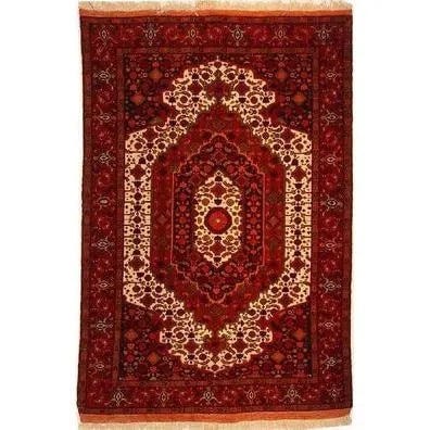 One Of The Kind Persian Mashad Rug 6'2" x 4'3": ABC Rugs Kilims Collection Authentic Persian Rug Mashad Traditional Style Hand-Knotted Indoor Area Rug With Natural Wool And Cotton 6'2" X 4'3" Abcr02578 Hand knotted and meticulously crafted by Persi