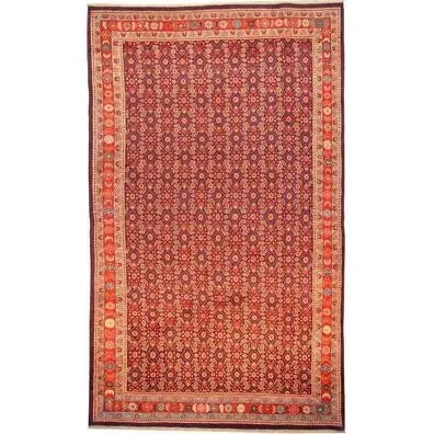 One Of The Kind Persian Mahal Rug 10'7" x 6'6": ABC Rugs Kilims Collection Authentic Persian Rug Mahal Traditional Style Hand-Knotted Indoor Area Rug With Natural Wool And Cotton 10'7" X 6'6" Abcr02113 Hand knotted and meticulously crafted by Persi