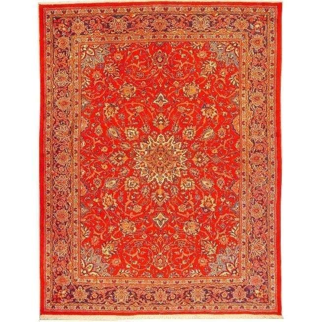 One Of The Kind Persian Mahal Rug 10'7" x 8'1": ABC Rugs Kilims Collection Authentic Persian Rug Mahal Traditional Style Hand-Knotted Indoor Area Rug With Natural Wool And Cotton 10'7" X 8'1" Abcr02753 Hand knotted and meticulously crafted by Persi
