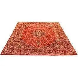 One Of The Kind Persian Kashan Rug 12'4" x 9'6": ABC Rugs Kilims Collection Authentic Persian Rug Kashan Traditional Style Hand-Knotted Indoor Area Rug With Natural Wool And Cotton 12'4" X 9'6" Abcr02158 Hand knotted and meticulously crafted by Pers