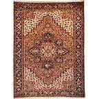 One Of The Kind Persian Heriz Rug 10'2" x 7'6": ABC Rugs Kilims Collection Authentic Persian Rug Heriz Traditional Style Hand-Knotted Indoor Area Rug With Natural Wool And Cotton 10'2" X 7'6" Abcr02097 Hand knotted and meticulously crafted by Persi
