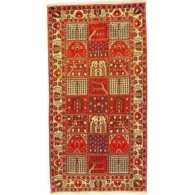 One Of The Kind Persian Bakhtiar Rug 10'3" x 5'4": ABC Rugs Kilims Collection Authentic Persian Rug Bakhtiar Traditional Style Hand-Knotted Indoor Area Rug With Natural Wool And Cotton 10'3" X 5'4" Abcr02495 Hand knotted and meticulously crafted by Pe
