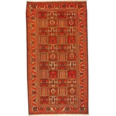 One Of The Kind Persian Bakhtiar Rug 10'2" x 5'1": ABC Rugs Kilims Collection Authentic Persian Rug Bakhtiar Traditional Style Hand-Knotted Indoor Area Rug With Natural Wool And Cotton 10'2" X 5'1" Abcr02507 Hand knotted and meticulously crafted by Pe