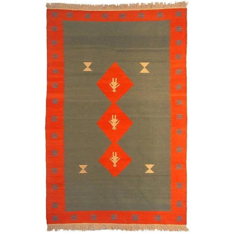 One Of The Kind Shiraz Persian Kilim 6'6" X 3'11": ABC Rugs Kilims Collection Shiraz Persian Kilim Collection And Modern Colorful Hand-Knotted Multi Area Kilim With Natural Wool And Cotton 6'6" X 3'11" Abck00090 Hand knotted and meticulously crafted b