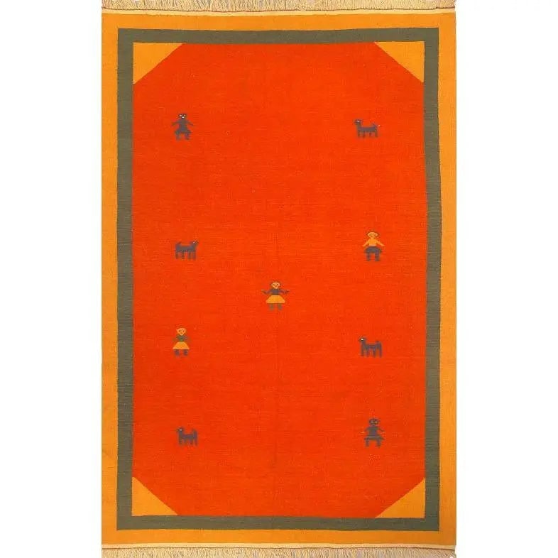 One Of The Kind Shiraz Persian Kilim 10'2" X 6'6": ABC Rugs Kilims Collection Shiraz Persian Kilim Collection And Modern Colorful Hand-Knotted Multi Area Kilim With Natural Wool And Cotton 10'2" X 6'6" Abck00079 Hand knotted and meticulously crafted b