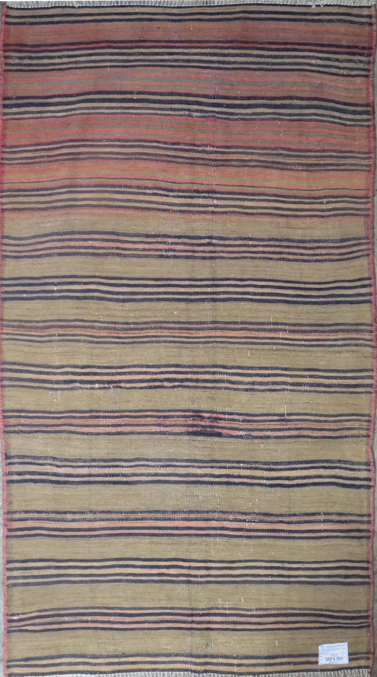 One Of The Kind Authentic Hand-Knotted Sanandaj Vintage Kilim 7'0" X 4'0": ABC Rugs Kilims Collection Sanandaj Seneh, Vintage Kilim Collection And Modern Hand-Knotted Area Kilim With Natural Wool And Cotton 7'0" X 4'0" (Abc-Per-1497) (Multi Color) Hand knotted and meticulous