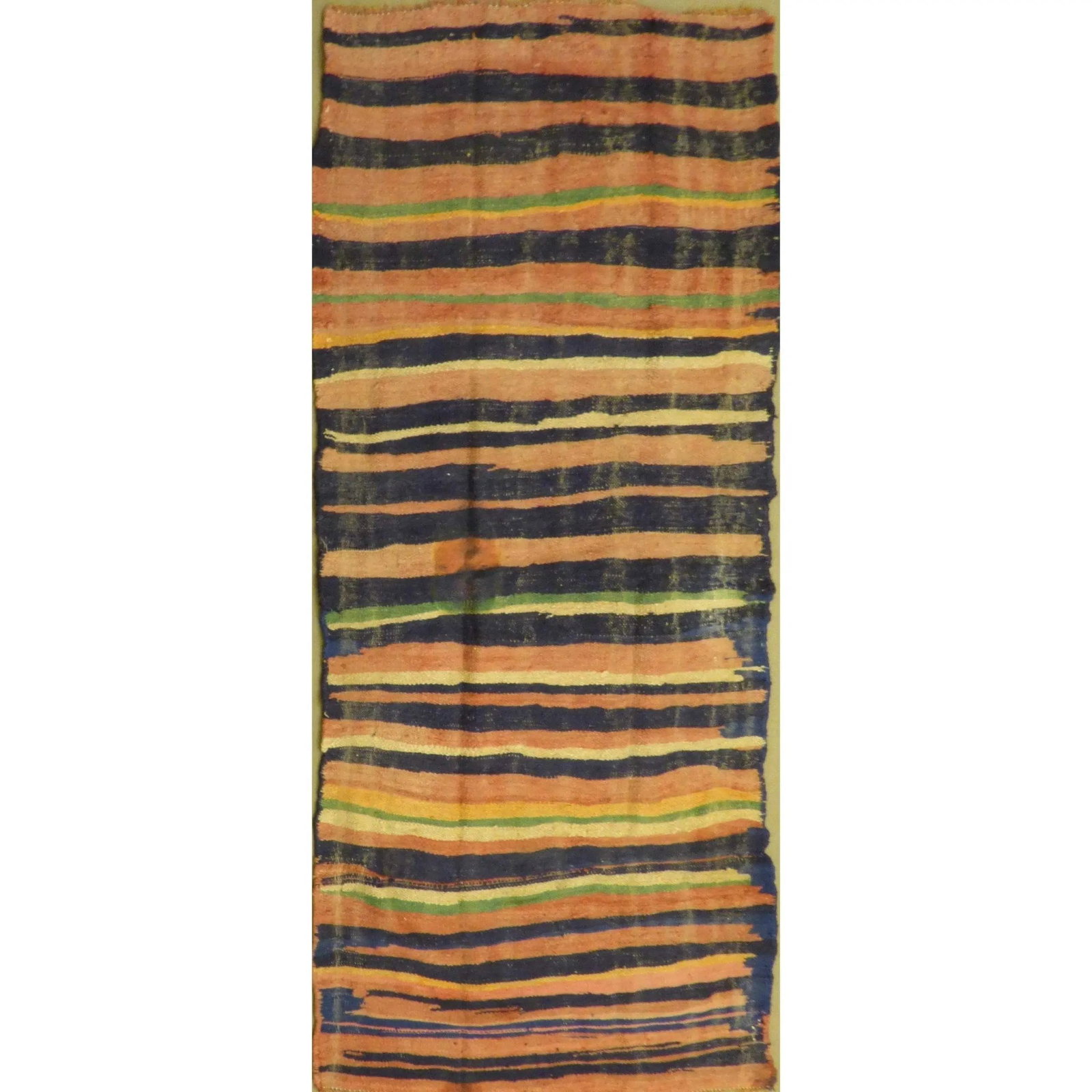 One Of The Kind Authentic Hand-Knotted Sanandaj Vintage Kilim 9'7" X 4'7": ABC Rugs Kilims Collection Authentic Hand-Knotted Sanandaj Vintage Kilims Natural Wool Seneh Collection Area Kilim 9'7" X 4'7" (Abckg1113) (Multi Color) Hand knotted and meticulously crafted by Sanand