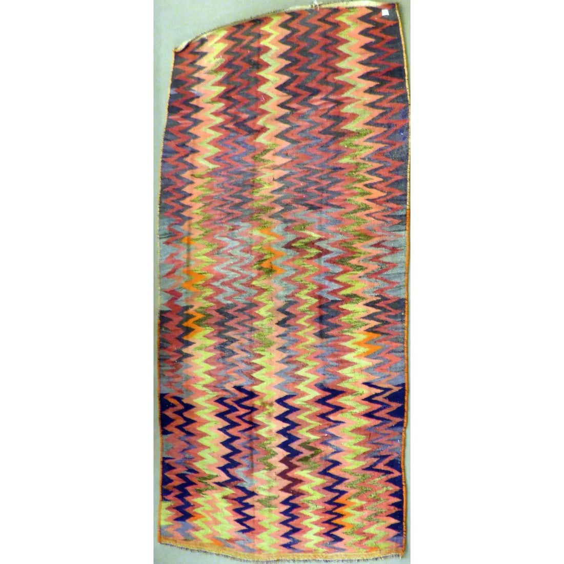 One Of The Kind Authentic Hand-Knotted Sanandaj Vintage Kilim 10'0" X 5'6": ABC Rugs Kilims Collection Authentic Hand-Knotted Sanandaj Vintage Kilims Natural Wool Seneh Collection Area Kilim 10'0" X 5'6" (Abckg1098) (Multi Color) Hand knotted and meticulously crafted by Sanan