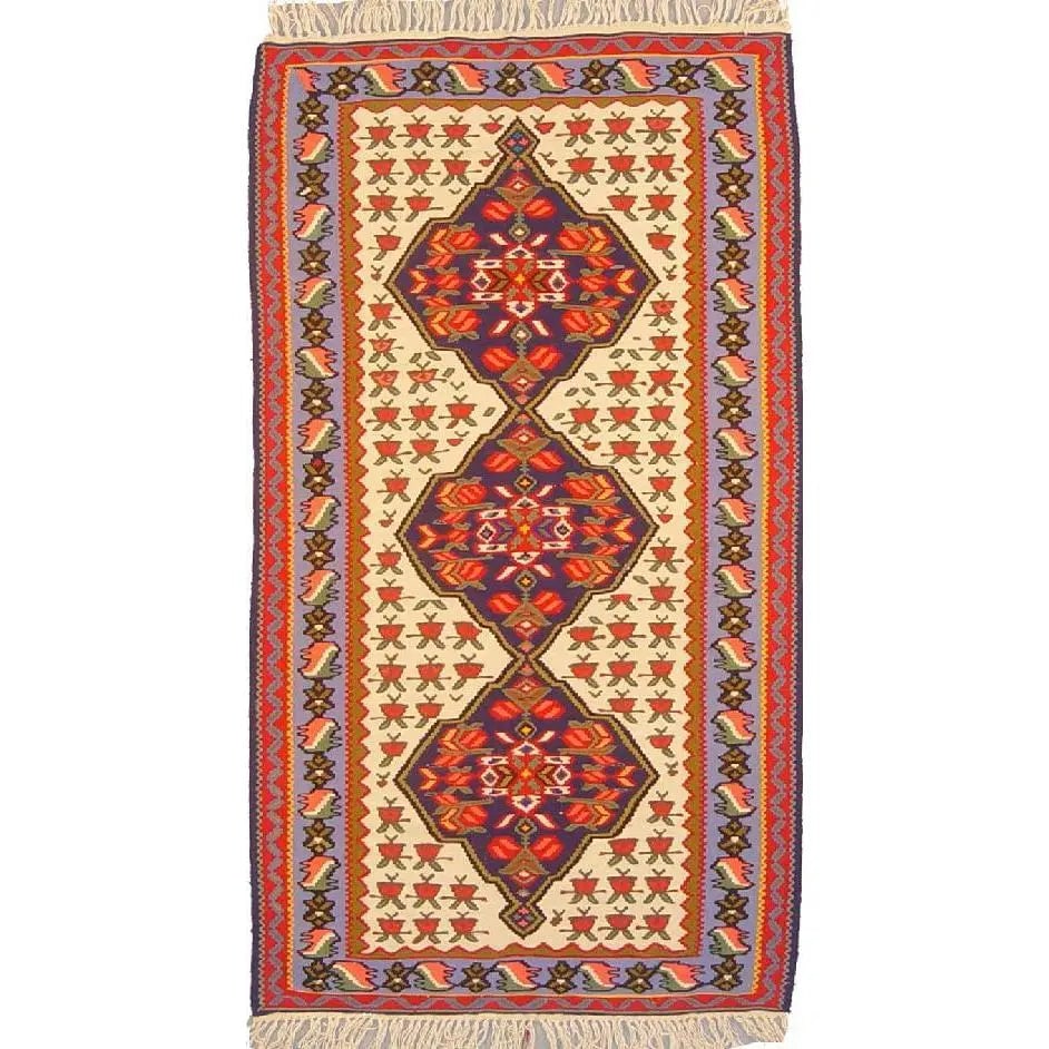 One Of The Kind Ardabil Persian Kilim 6'1" x 3'3": ABC Rugs Kilims Collection Ardabil Persian Kilim Collection And Modern Colorful Hand-Knotted Multi Area Kilim With Natural Wool And Cotton 6'1" X 3'3" Abck00032 Hand knotted and meticulously crafted b