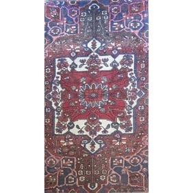 One Of The Kind Hand-Knotted Persian Wool Rug _ Luxurious Vintage Design, 12'6" x 9'10", Artisan