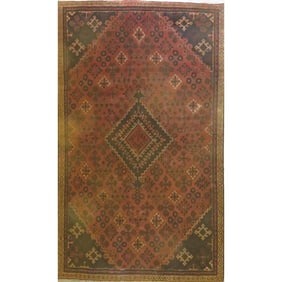 One Of The Kind Hand-Knotted Persian Wool Rug _ Luxurious Vintage Design, 11'6" x 8'8", Artisan