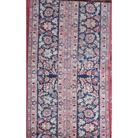 One Of The Kind Hand-Knotted Persian Wool Rug _ Luxurious Vintage Design, 10'4" x 6'4", Artisan