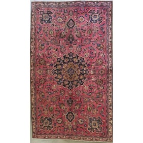 One Of The Kind Hand-Knotted Persian Wool Rug _ Luxurious Vintage Design, 11'10" x 8'7", Artisan