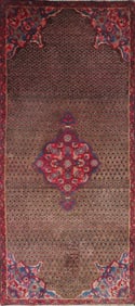 One Of The Kind Hand-Knotted Persian Wool Rug _ Luxurious Vintage Design, 5'8" x 4'9", Artisan