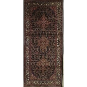 One Of The Kind Hand-Knotted Persian Wool Rug _ Luxurious Vintage Design, 13'5" x 9'6", Artisan
